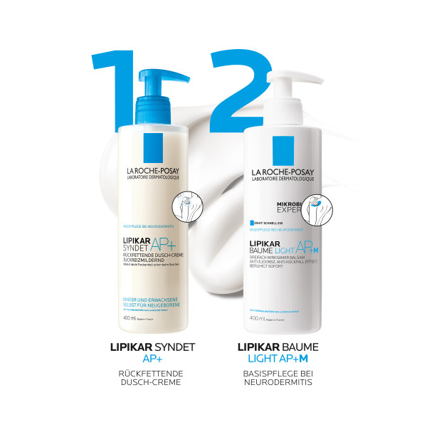 La Roche-Posay Lipikar Baume Light AP+M rückfettende Neurodermitis-Lotion 400 ml