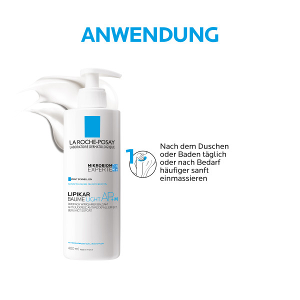 La Roche-Posay Lipikar Baume Light AP+M rückfettende Neurodermitis-Lotion 400 ml