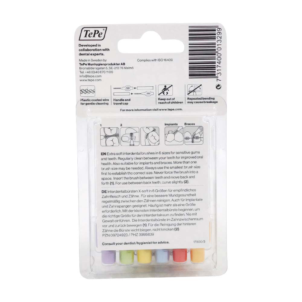TePe Interdentalbürste X-weich 6 Stk. Gemischt