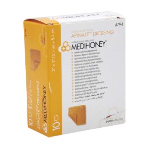 Medihoney antibacterial Alginatverband 10 Stk. 5 x 5 cm