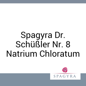 Spagyra Dr. Schüßler Nr. 8 Natrium Chloratum Spagyra 20 ml D 12 Globuli
