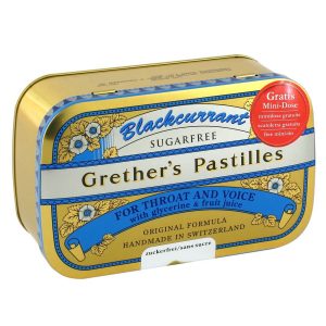 Grethers Pastillen Blackcurrant zuckerfrei 440 g