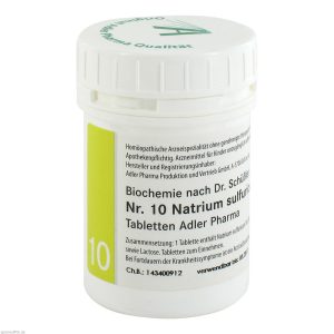 Adler Pharma Schüßler Tabletten Nr. 10 Natrium Sulfuricum D 6 100 g