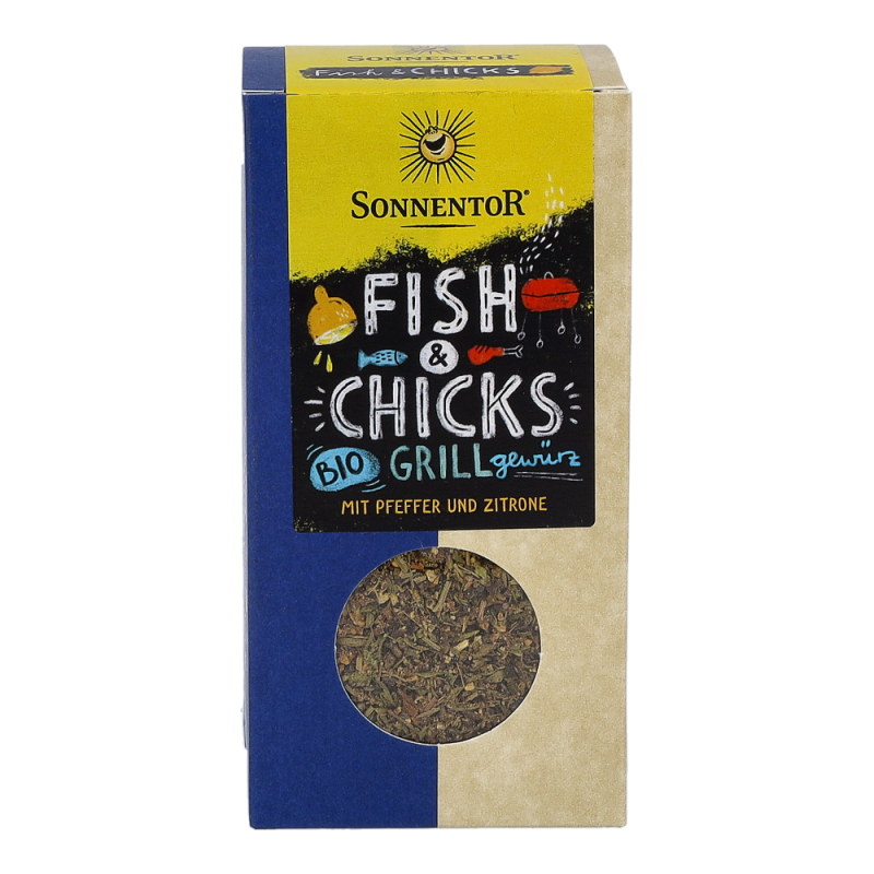 Sonnentor Fish & Chicks Grillgewürz Packung 55 g BIO