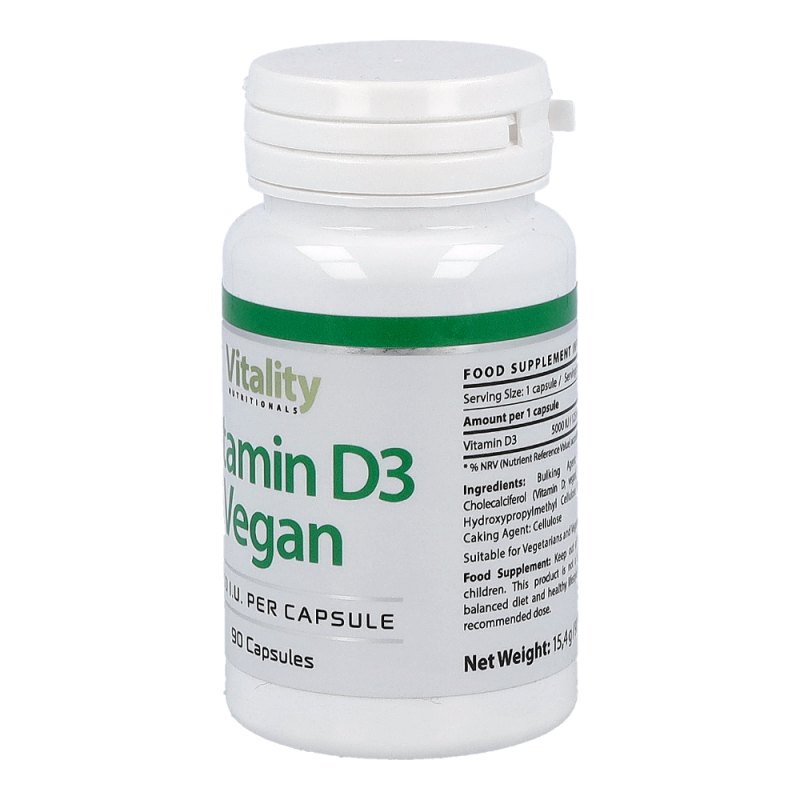 Vitality Nutritionals Vitamin D3 Vegan 90 Stk.