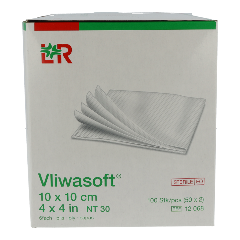 Vliwasoft 6-fach steril 10 x 10 cm 100 Stk.