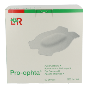Pro Ophta Augenverband 50 Stk. K 78 x 114 mm