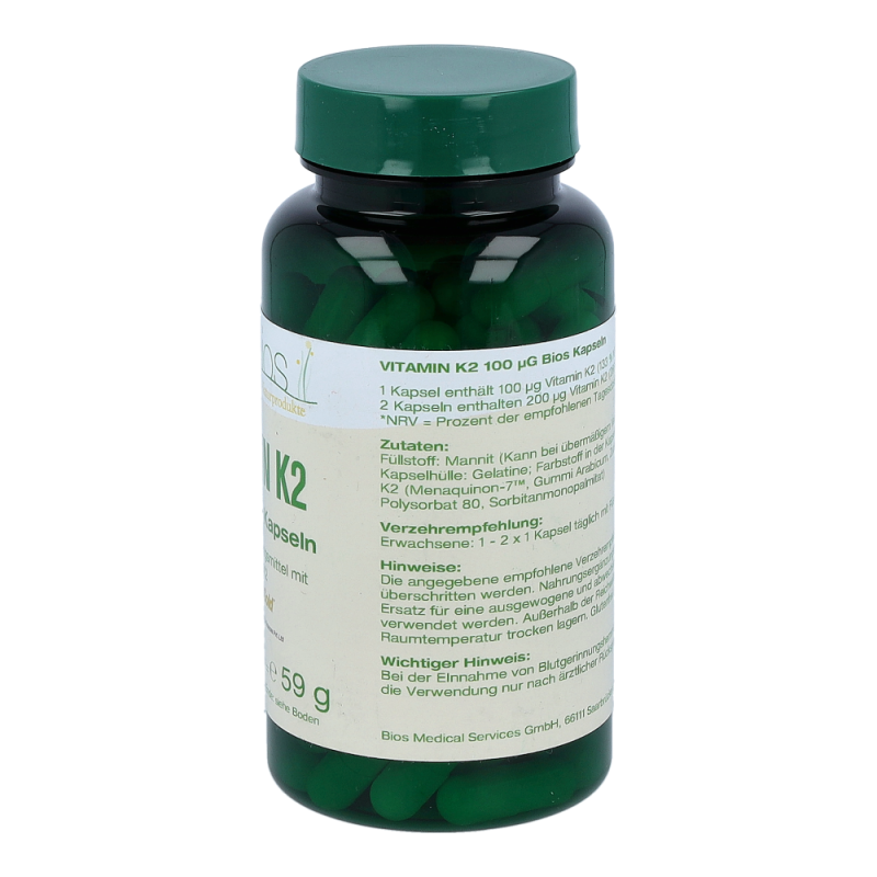 Bios Vitamin K2 100 mcg Kapseln