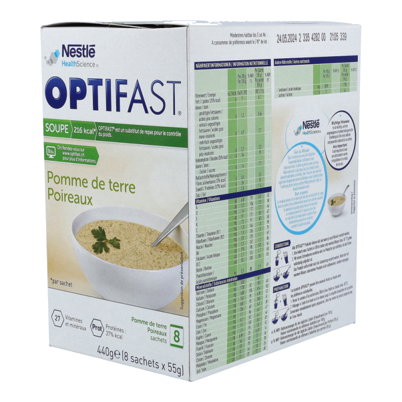 Optifast Suppe Karotte-Lauch 8 x 55 g 1 Pk.