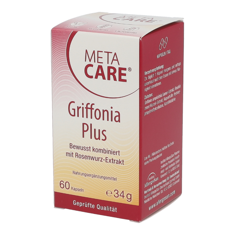 MetaCare GRIFFONIA+ Nervenberuhigende Kapseln - 60 Stück