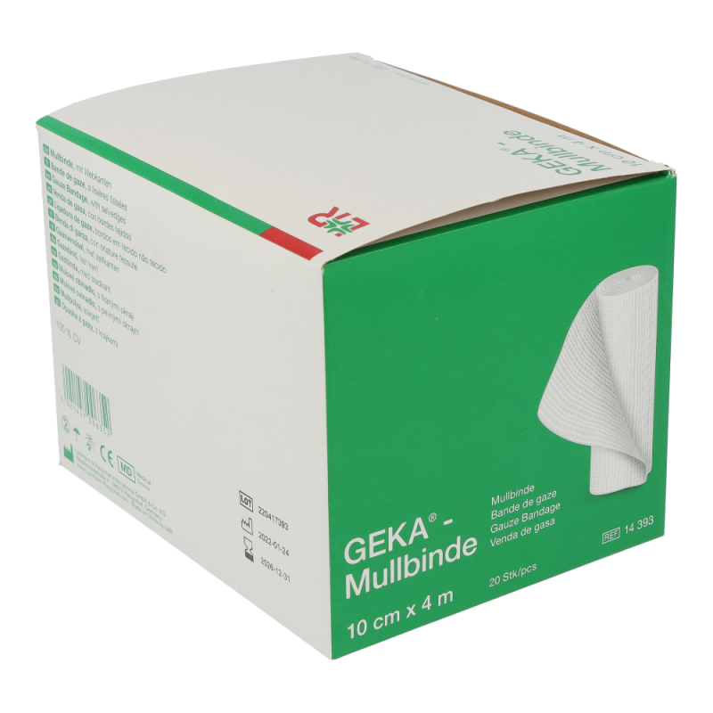 Mullbinde Geka 4 m x 10 cm 20F EP 20 Stk.