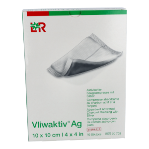 Vliwaktiv AG S-Kompresse+SIL 10 Stk. 10 x 10 cm