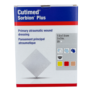 Sorbion Plus Wundauflage 25 Stk. 7,5 x 7,5 cm