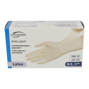 Untersuchungshandschuh Latex unsteril gepudert 100 Stk. Large