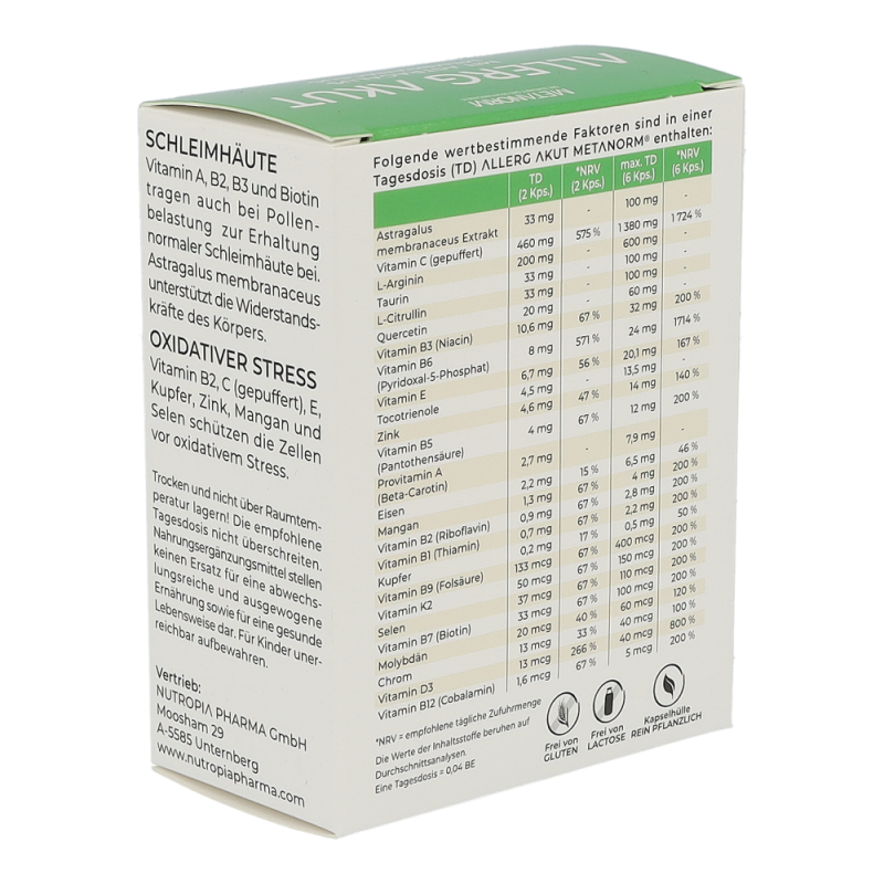 ALLERG AKUT Kapseln METANORM®