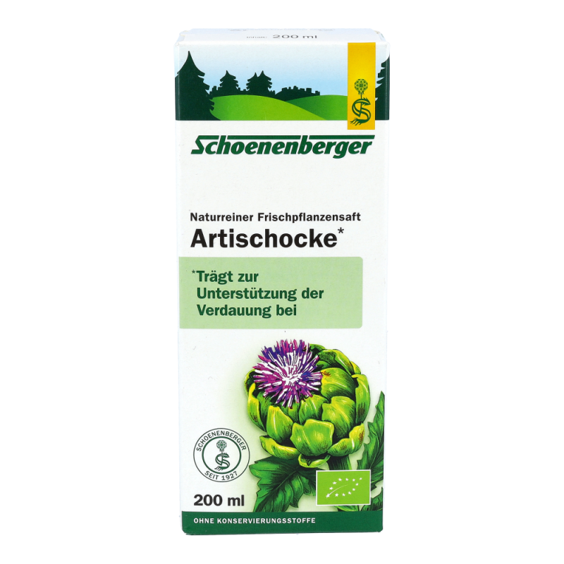 Schoenenberger Saft Artischocken 200 ml BIO