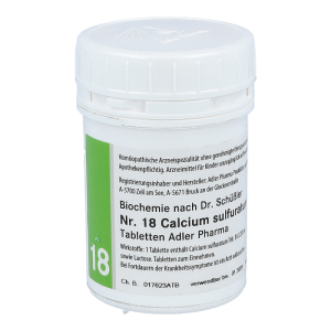 Adler Pharma Schüßler Nr. 18 Calcium Sulfuricum 100 g D 12
