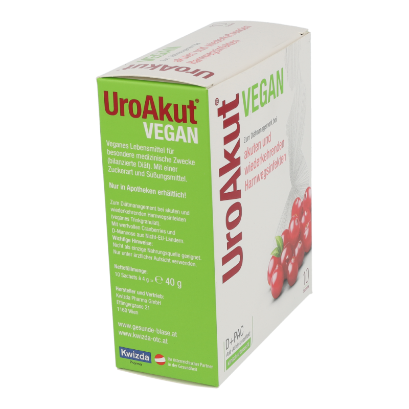 UroAkut vegan Granulat D-Mannose plus Cranberry