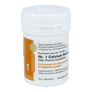 Schüßler Nr. 1 Calcium fluoratum D12 Kautabletten 100 g
