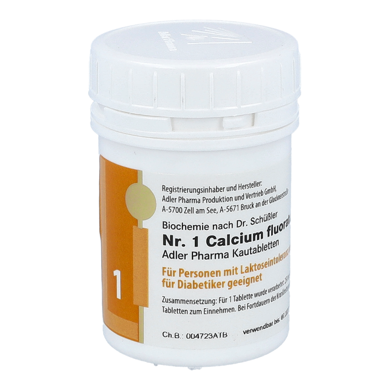 Schüßler Nr. 1 Calcium fluoratum D12 Kautabletten 100 g