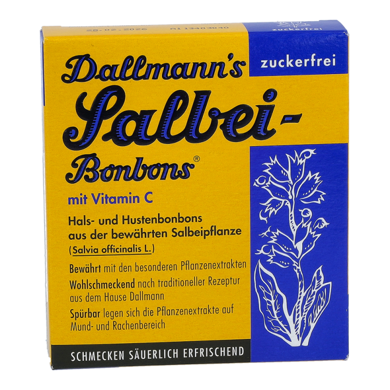 Dallmanns Salbei Bonbons zuckerfrei 37 g