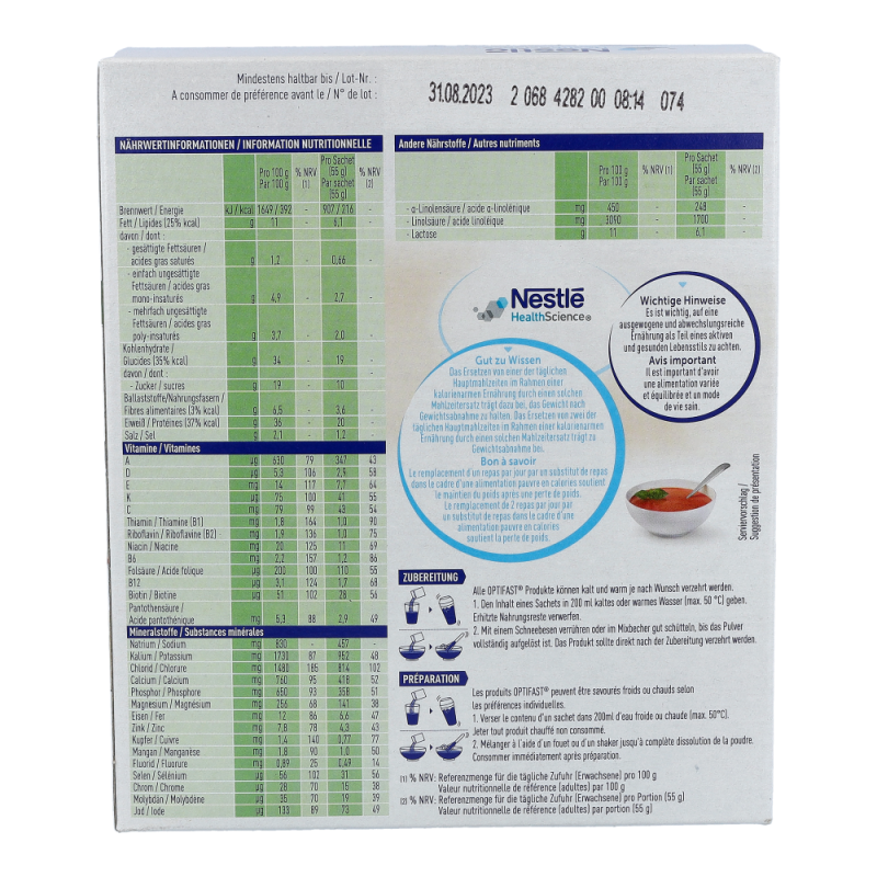 Optifast Suppe Tomate 8 x 55 g 1 Pk.