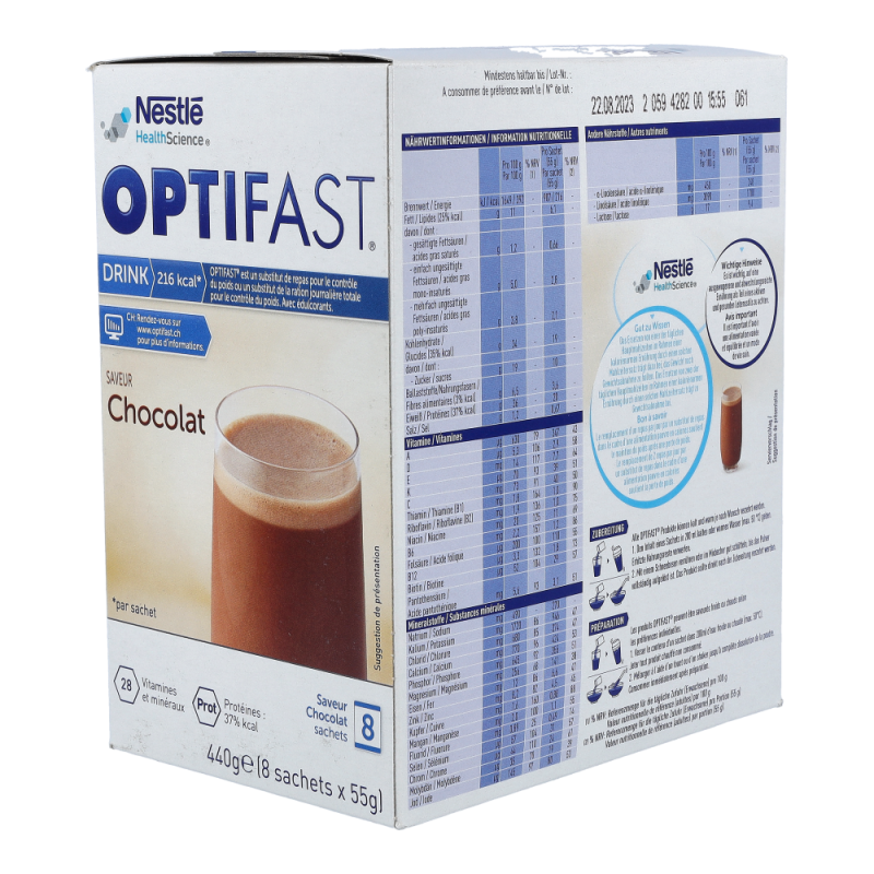 Optifast Drink Schokolade 8 x 55 g 1 Pk.