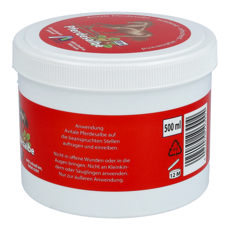 Avitale Pferdesalbe mit Rosskastanie Kapseln 500 ml