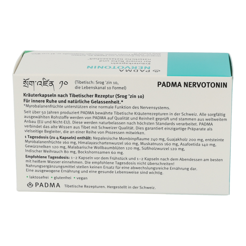 Padma NERVOTONIN innere Ruhe Kapseln – 80 Stk