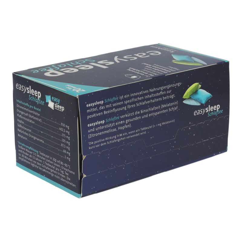 Easysleep SCHLAFTEE verkürzt durch Melatonin die Einschlafzeit – 20 Beutel
