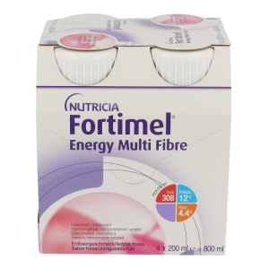 Nutricia Fortimel Multifibre 200 4 Stk. Erdbeer