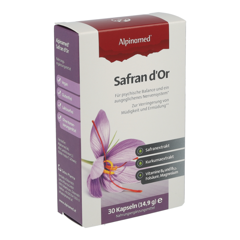 Alpinamed Safran Kapseln 30 Stk.