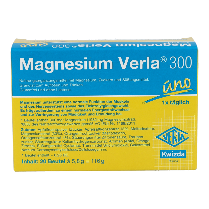 Magnesium Verla 300 Uno Granulat Apfel
