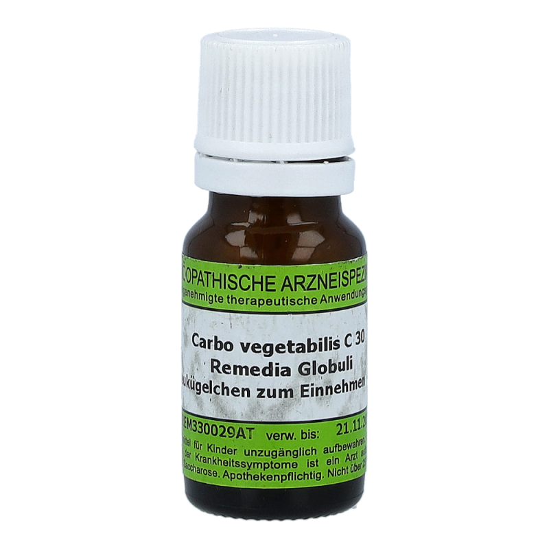 Carbo Vegetabilis Remedia 10 g C 30 Globuli