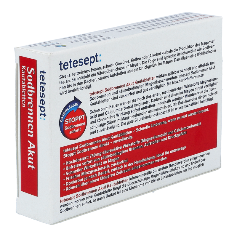 Tetesept Sodbrennen Akut Kautabletten 20 Stk.