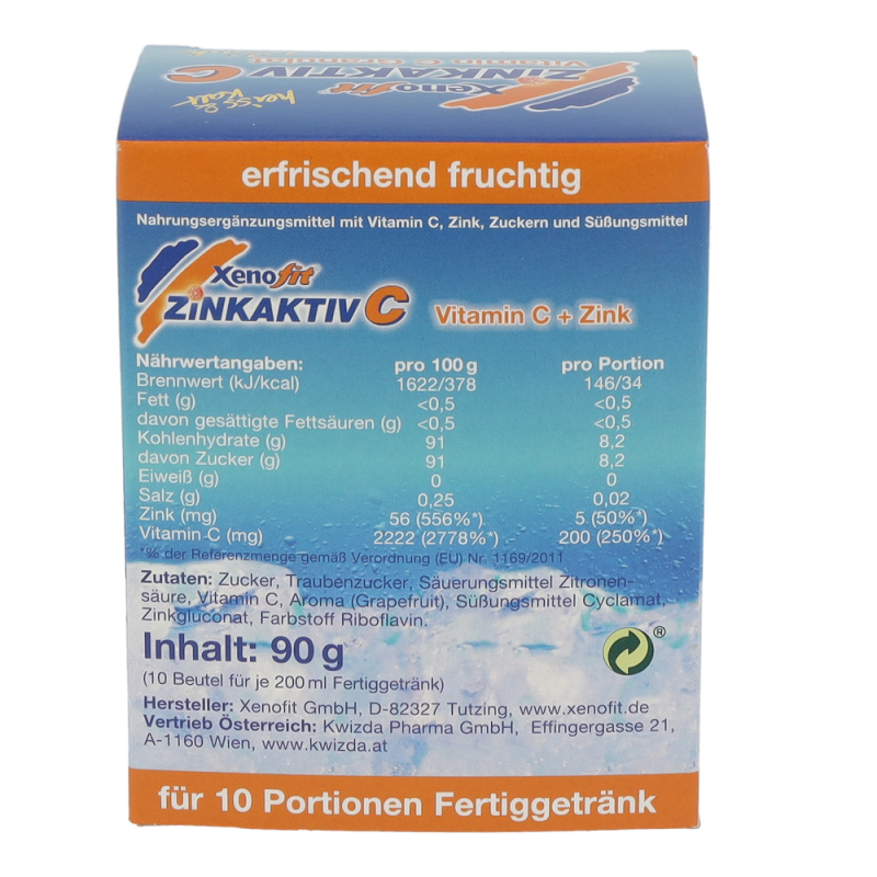 Xenofit Zinkaktiv C Vitamin C Granulat 10 Stk.