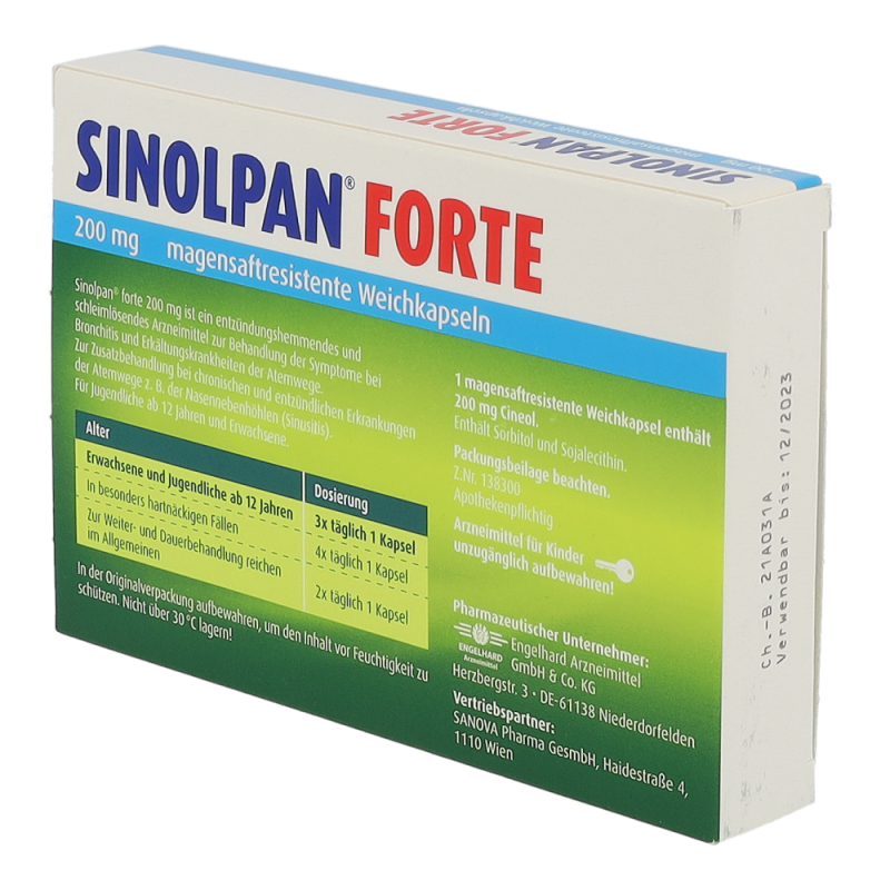 Sinolpan Forte magensaftresistente Weichkapseln 200 mg 21 Stk.