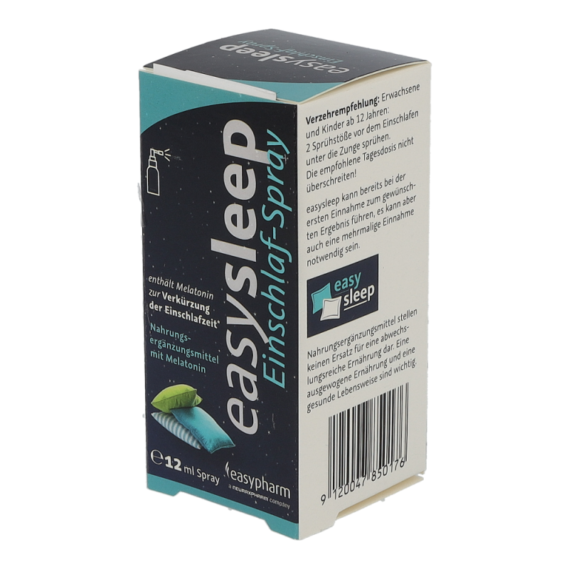 Easysleep EINSCHLAF SPRAY verkürzt durch Melatonin die Einschlafzeit – 12ml