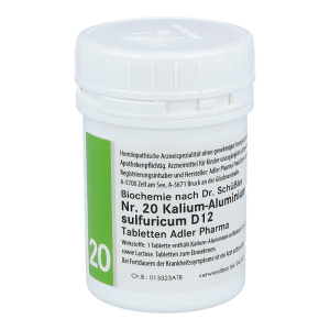Adler Pharma Schüßler Nr. 20 Aluminium Kalium Sulfuricum 100 g D 12