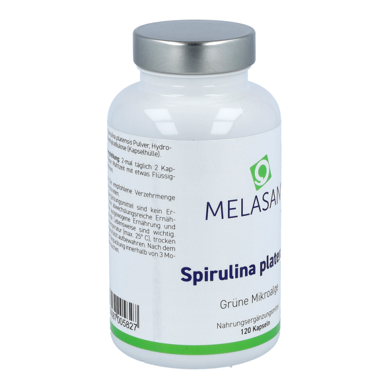 Melasan Spirulina Platensis 500 mg Kapseln 120 Stk.