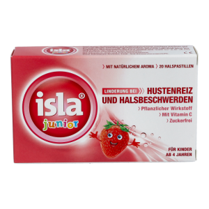 isla Junior Pastillen zuckerfrei 20 Stk. Erdbeere