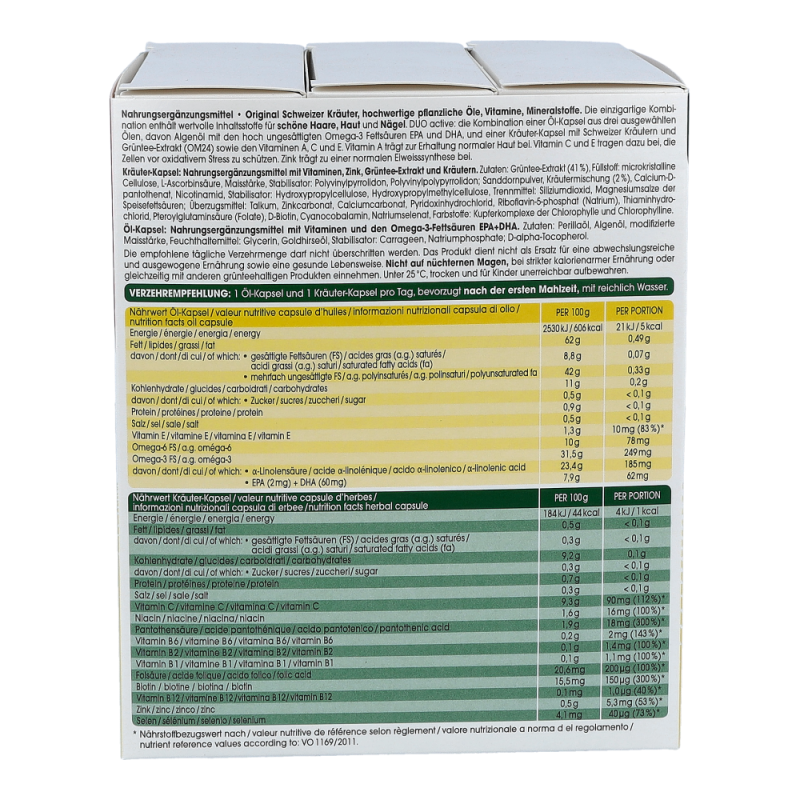 Schweizer Kräuter Vital Kapseln 3 Monatspackung 2 x 90 Stk.