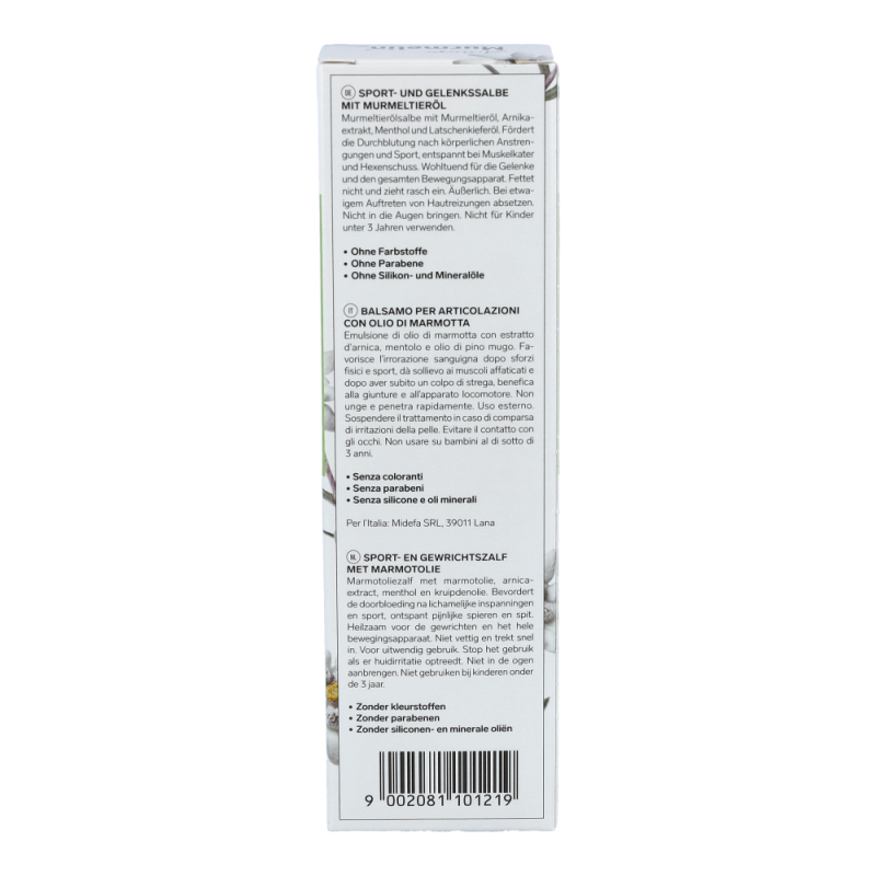 Bano Murmelin Sport und Gelenke Salbe