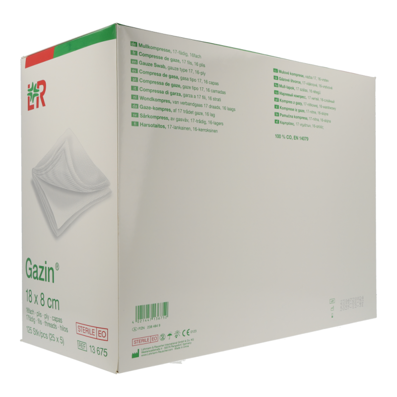 Mullkompresse Gazin steril 16-fach 18 25 x 5 125 Stk.