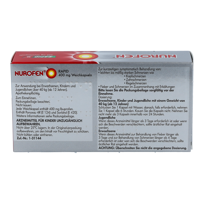 Nurofen Rapid 400 mg Weichkapseln