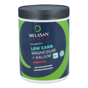 Melasan Sport LOW CARB Magnesium Kalium Tropical 720 g