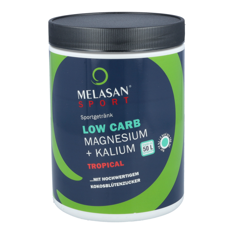 Melasan Sport LOW CARB Magnesium Kalium Tropical 720 g