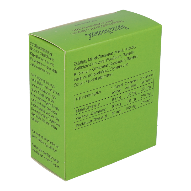 Mistel + Weißdorn + Knoblauch Kapseln 100 Stk.