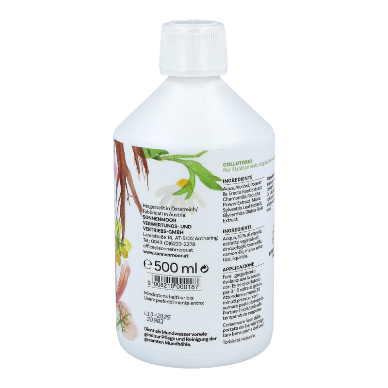 SonnenMoor Gurgelwasser mit Alkohol