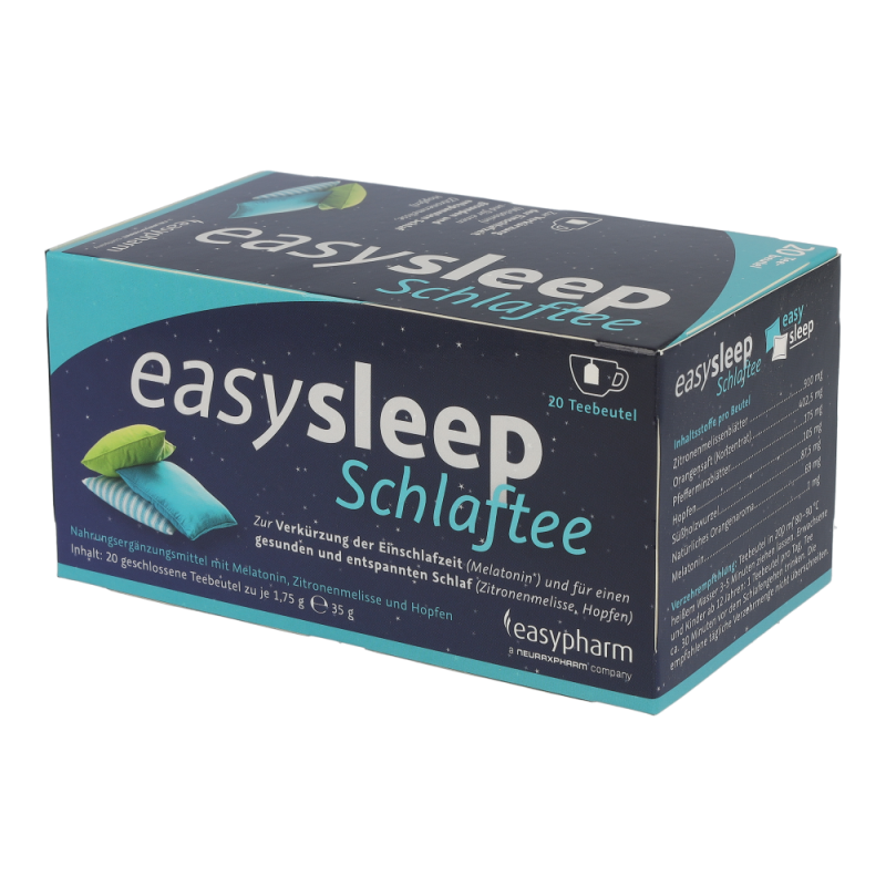 Easysleep SCHLAFTEE verkürzt durch Melatonin die Einschlafzeit – 20 Beutel
